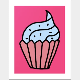 pink cupcake Posters and Art